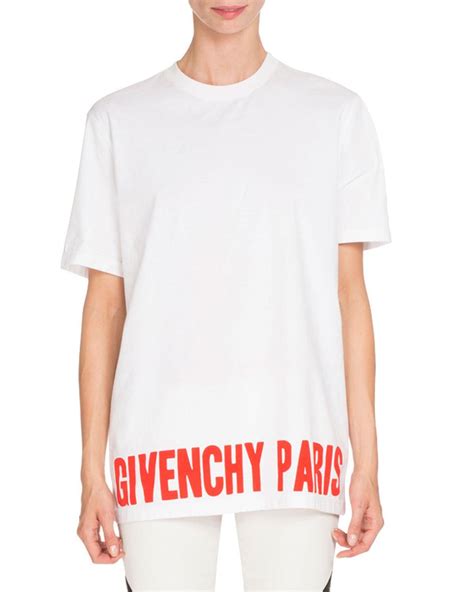 givenchy paris t shirts|givenchy graphic crewneck t shirt.